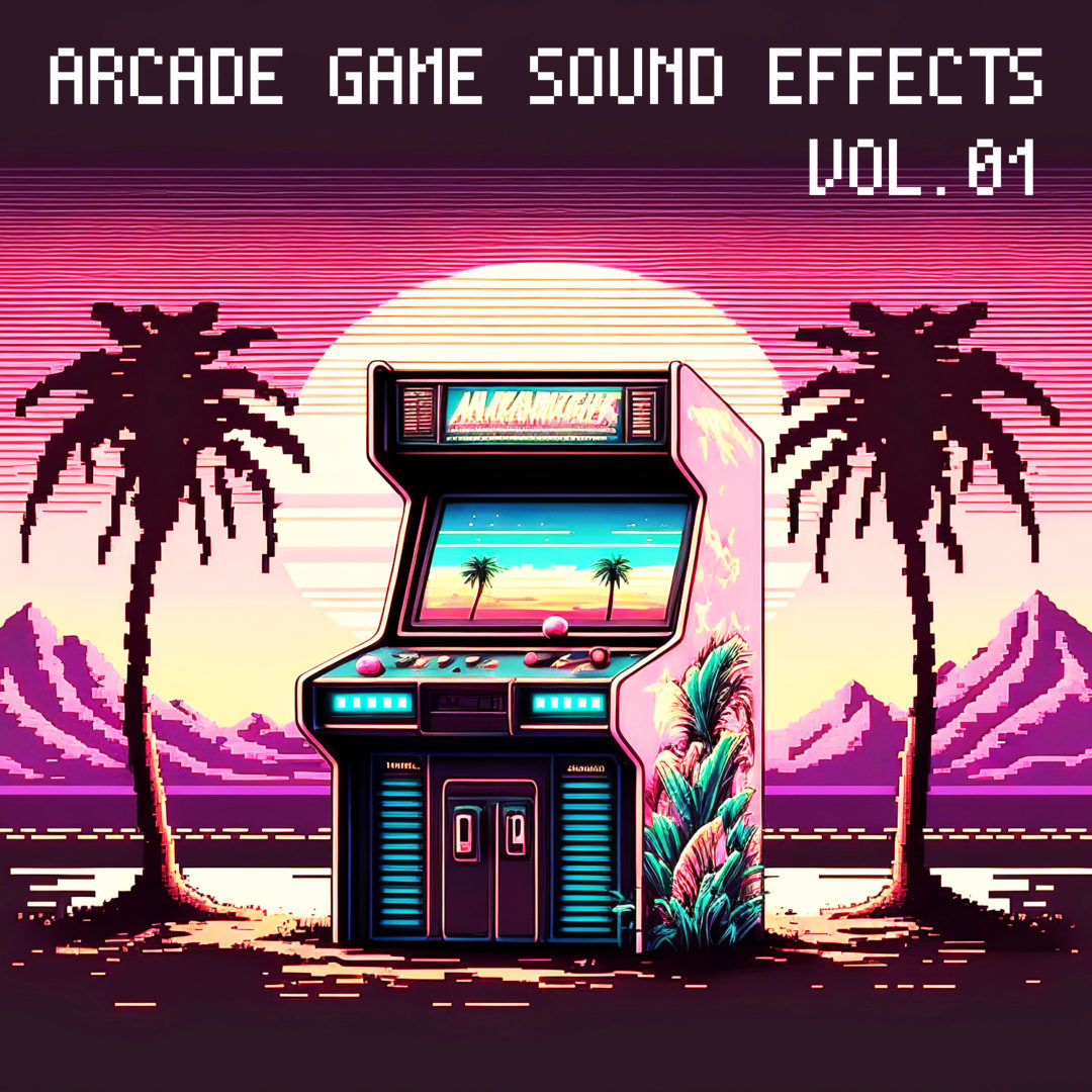 効果音パック「ARCADE GAME SOUND EFFECTS Vol.01」のカバー画像