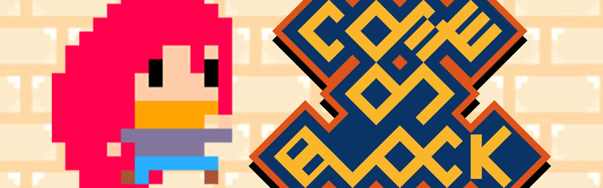 総合コンテンツサイト「竜平堂 (西野竜平)」のPC用ゲーム「Come On Block」のバナー画像