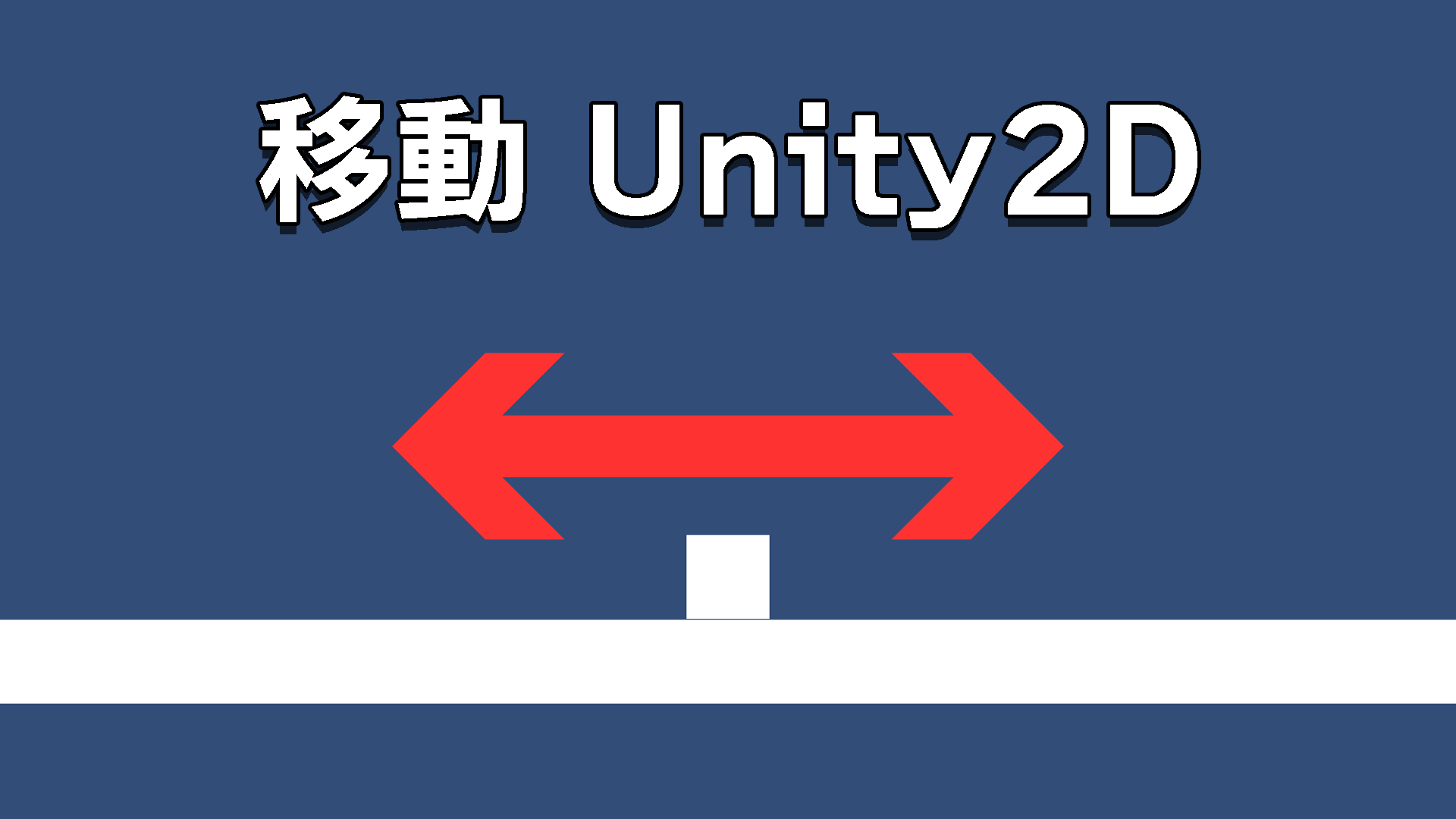 Unity2Dアクションゲームの制作講座「移動」の画像